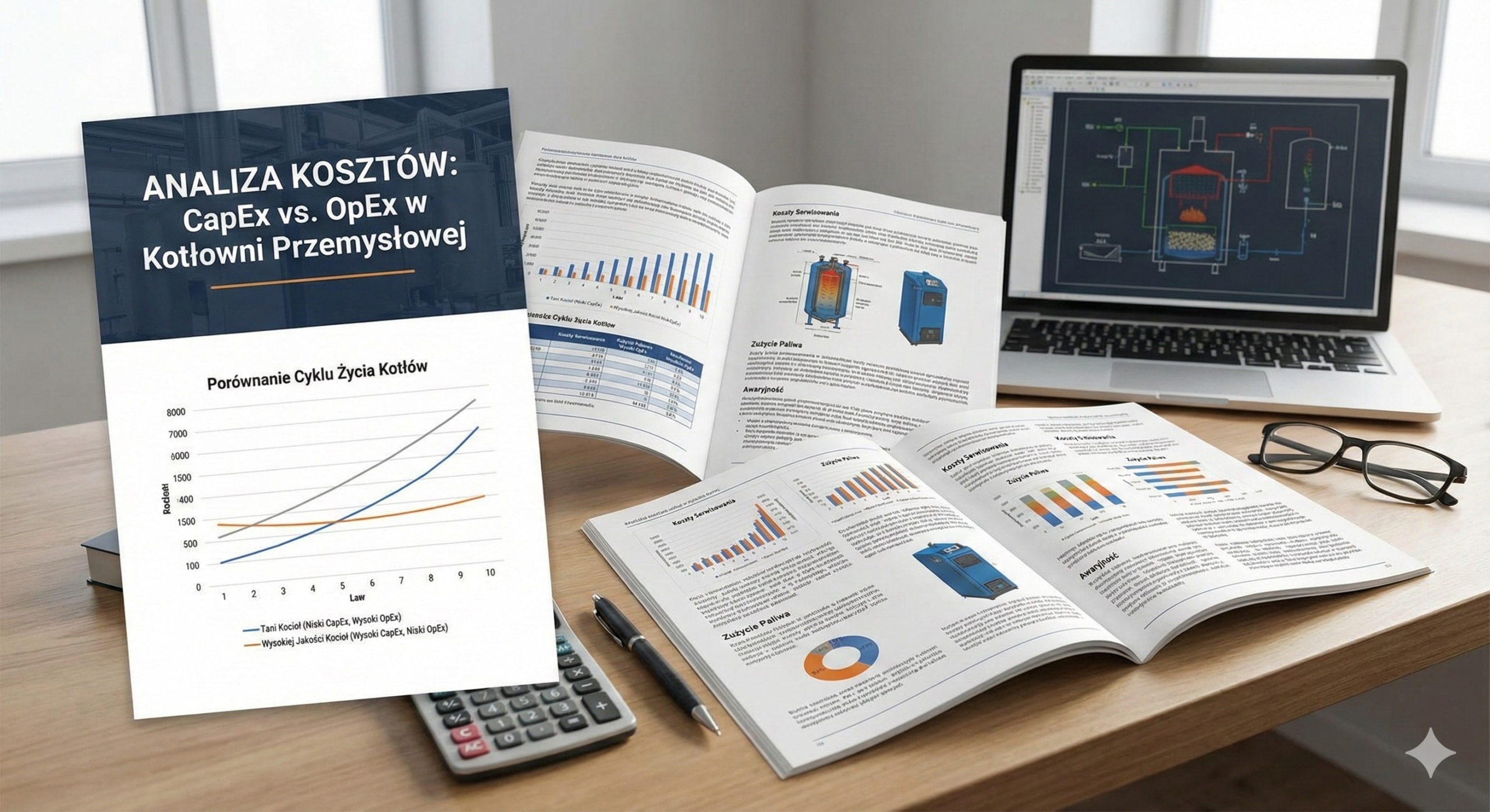 CapEx vs. OpEx w kotłowni przemysłowej. Dlaczego najtańszy kocioł jest często najdroższy w utrzymaniu?
